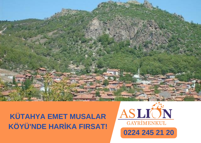 KÜTAHYA EMET MUSALAR KÖYÜ'NDE HARİKA FIRSAT!